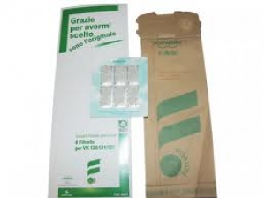 Conf. 8 Filtrelli + 8 Dovina Folletto VK120/1/2 Originale