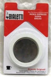 Blister 3 Guarnizioni + Filtrino Moka Bialetti 6 Tazze