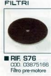 FILTRO PRE MOTORE S76 HOOVER SENSORY ORIGINALE