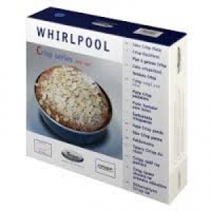 Tortiera Piatto Crisp Microonde Whirlpool Originale AVM190 21 cm Bordo Alto 5,5 cm
