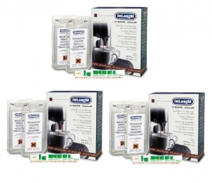 3 conf. da 2 pz Decalcificante Eco Decalk Descaler De Longhi Macchine Caffè Originale