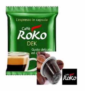 100 Capsula compatibile Nespresso miscela DEK gusto "Delicato ed Aroma Ricco