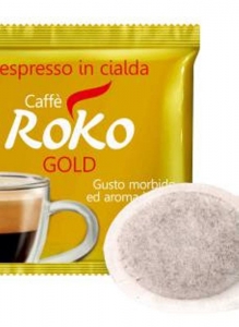 100 Cialde Caffè Roko in carta ESE 44mm miscela GOLD gusto "Morbido e Aroma Intenso"
