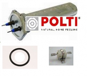 Resistenza a Blocchetto Vaporetto 2 contatti Polti Originale con termostato e guarnizione