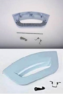 Kit Maniglia porta per Lavatrice Hotpoint Ariston Kit Maniglia Bianca Oblò Lavatrice
