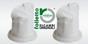 2 Unità Filtro Aspirabriciole Folletto VC100 Originale Vorwerk