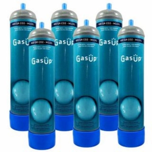 6 Bombole Co2 Gasatore usa e getta Bombola Anidride Carbonica 600gr CO2 M11X1