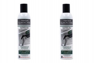 2 Spray DISINFETTANTE Sanificante Condizionatori Elimina Batteri e Odori 400 ml